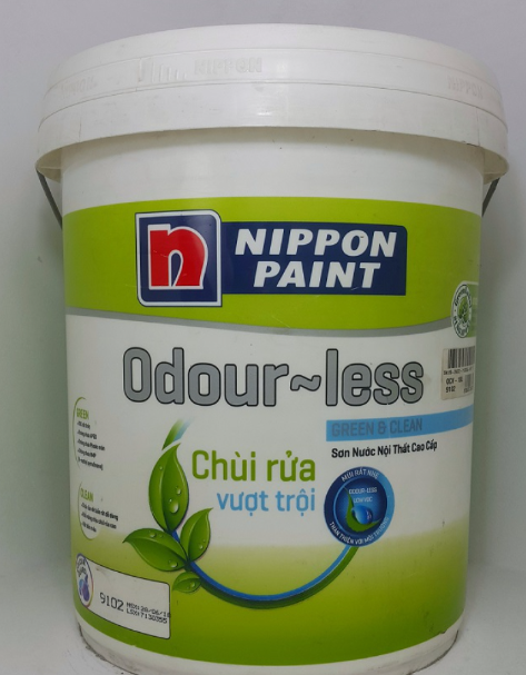 Sơn Nippon nội thất lau chùi vượt trội - Odour less