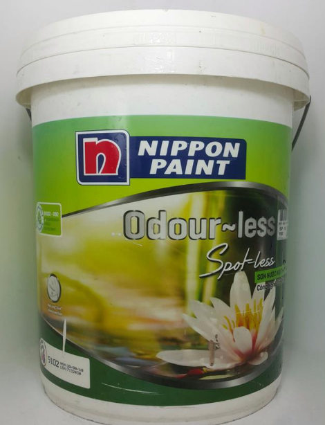 Sơn Nippon lau chùi bóng nội thất - Odour-less Spot-less