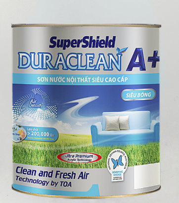 SƠN NỘI THẤT SIÊU CAO CẤP SUPERSHIELD DURACLEAN A+ BÓNG