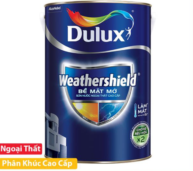 Sơn ngoại thất dulux weathershield cao cấp 5L