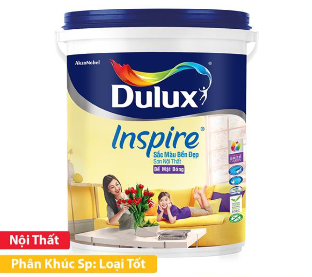 Sơn bóng nội thất dulux inspire