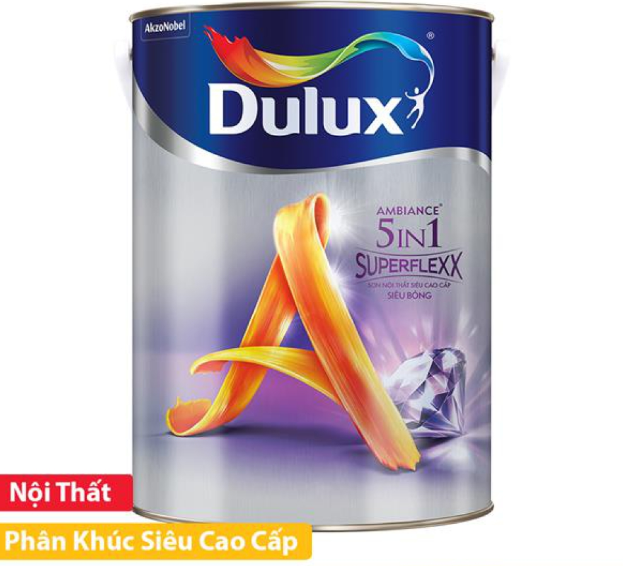 Sơn Dulux nội thất Ambiance 5in1 Superflexx - Siêu Bóng