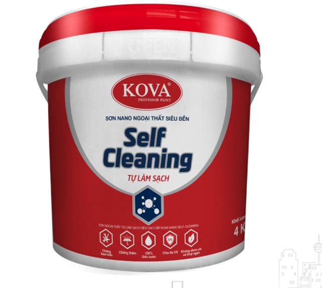 Sơn KOVA NANO Self- Cleaning Tự Làm Sạch
